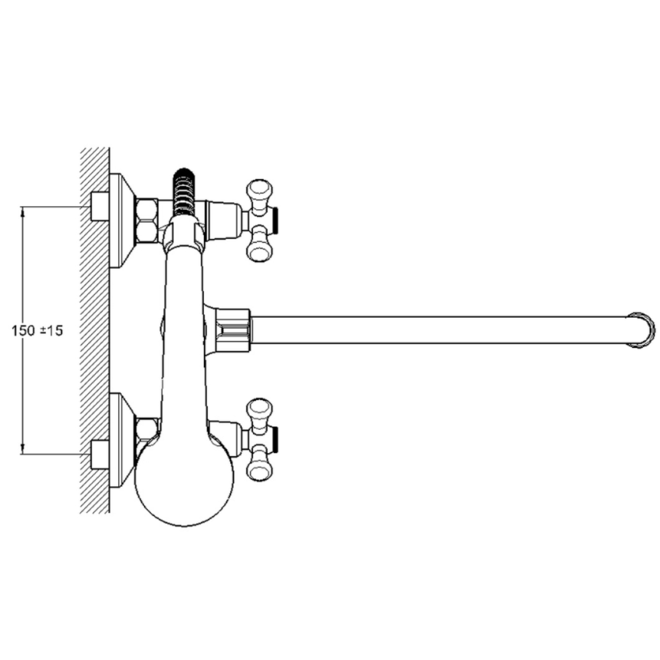 Смеситель для ванны G-Lauf QMT7-A827